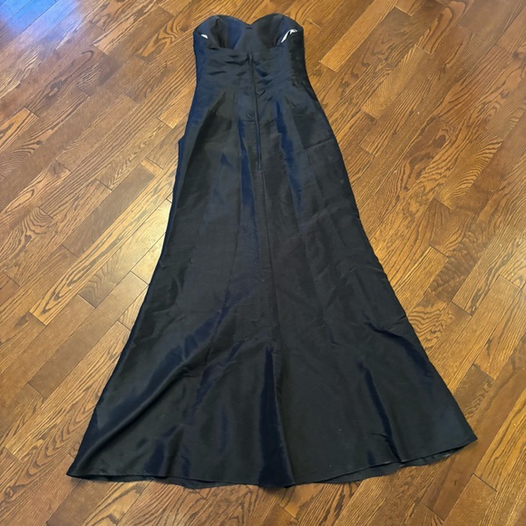 Black Private Label Occasion Prom Dress Mermaid Strapless Corset - Picture 9 of 16